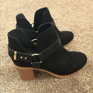 NWT "beckley" top shop black booties size 6.5-7